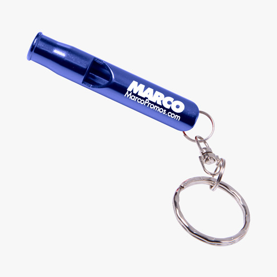 Metal Whistle Key Ring - 24-Hour Production