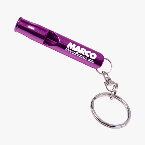 Metal Whistle Key Ring - 24-Hour Production