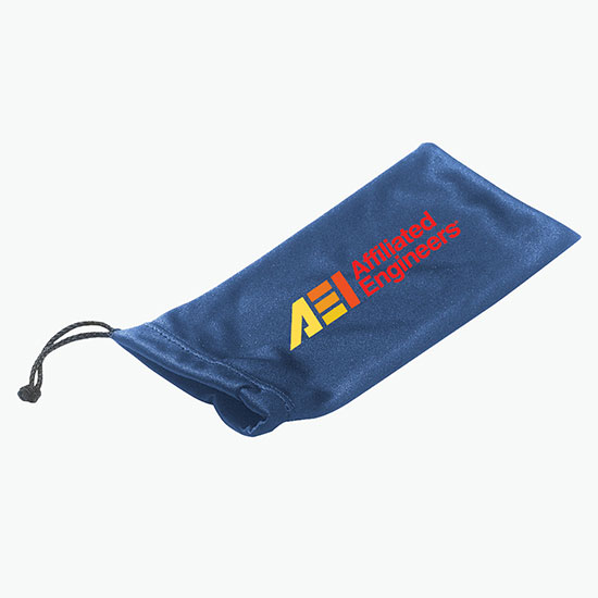 Microfiber Drawstring Glasses Pouch - Full Color