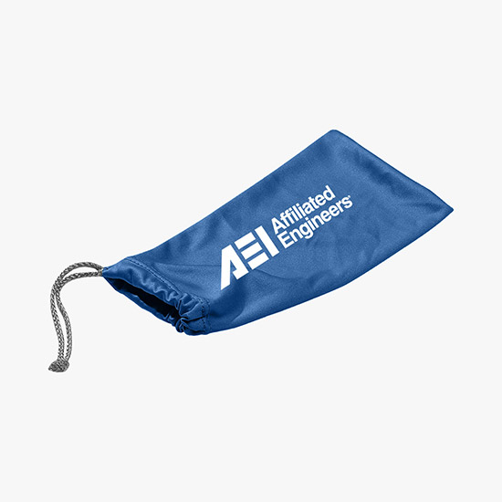 Microfiber Drawstring Glasses Pouch - 24-Hour Production