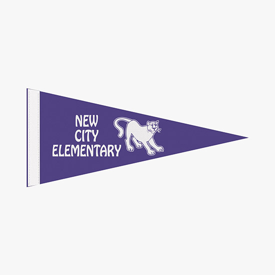 Felt Pennant - 8 x 18