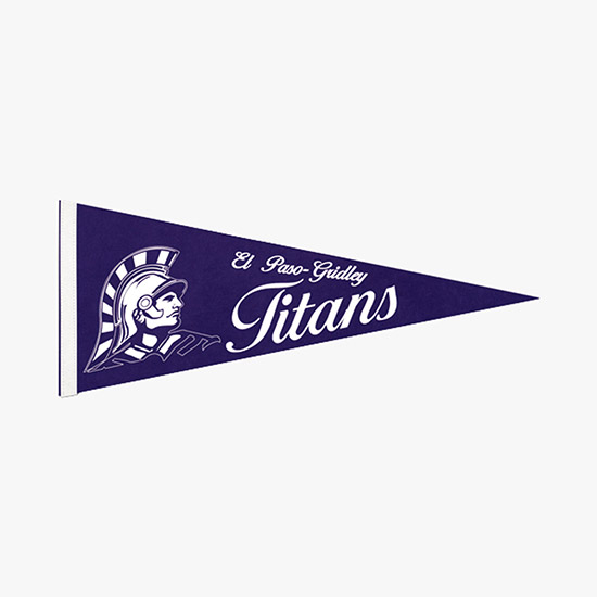 Felt Pennant - 12 x 30