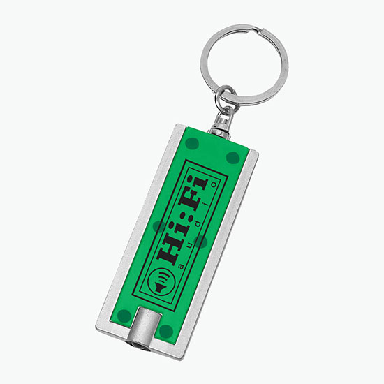Rectangular Flashlight Keychain - 24-Hour Production