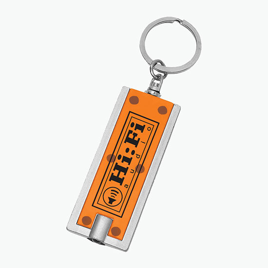 Rectangular Flashlight Keychain - 24-Hour Production