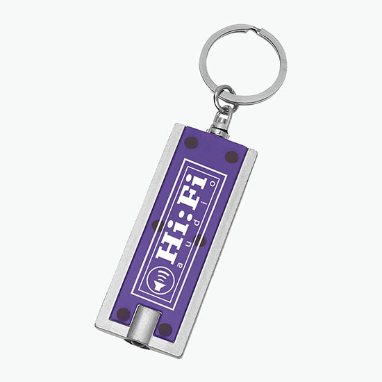 Rectangular Flashlight Keychain - 24-Hour Production