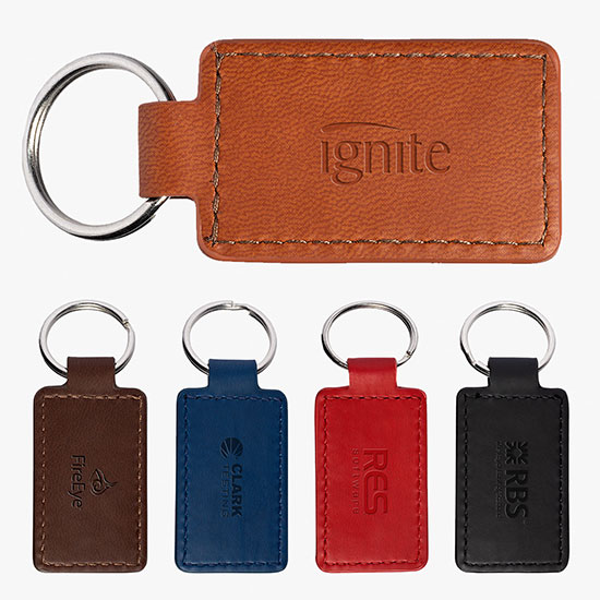 Tuscany Faux Leather Key Tag