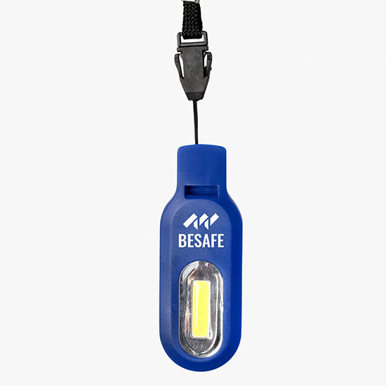 Safety Whistle COB Light with Lanyard