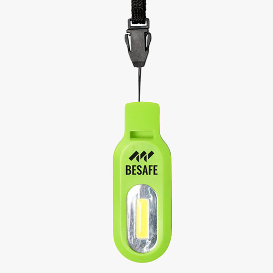 Safety Whistle COB Light with Lanyard