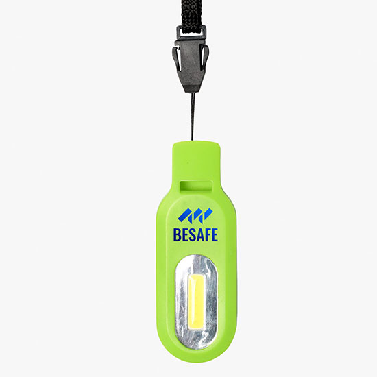 Safety Whistle COB Light with Lanyard - Full Color