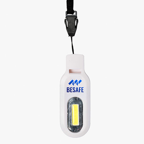Safety Whistle COB Light with Lanyard - Full Color