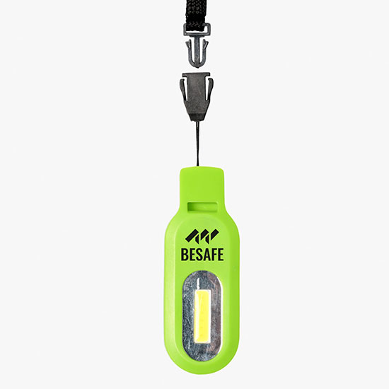 Safety Whistle COB Light with Lanyard