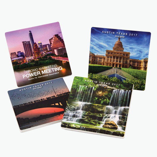 Absorbent Square Coaster - Full Color