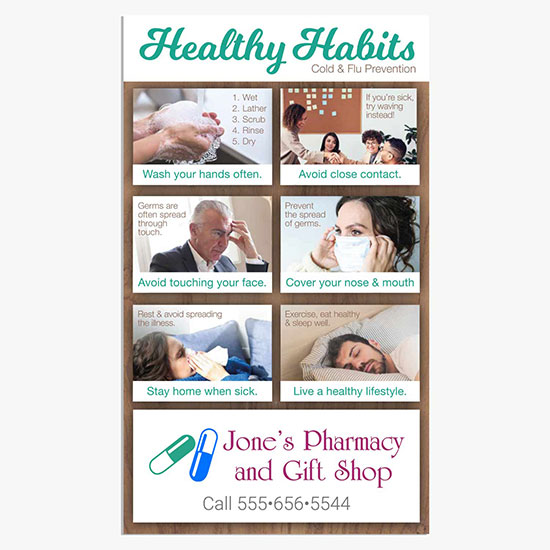 Flu Prevention Magnet