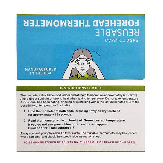 Forehead Thermometer Kit - Full Color