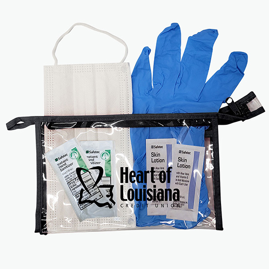 Personal Protection Hospitality Kit in Vinyl Pouch