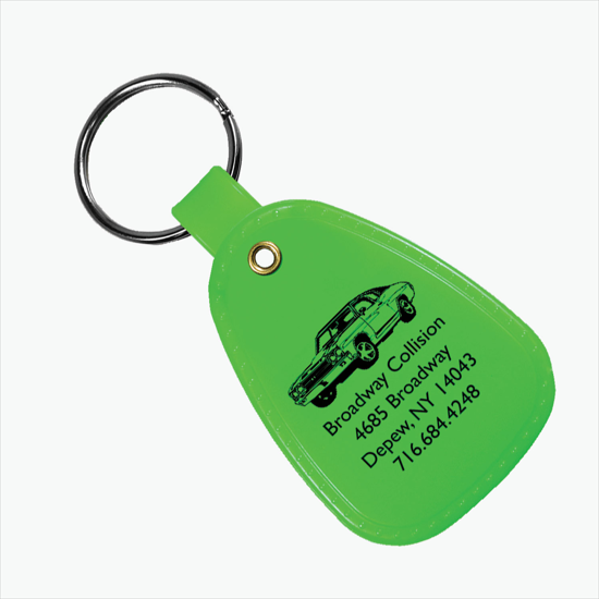 Antimicrobial Western Saddle Key Tag