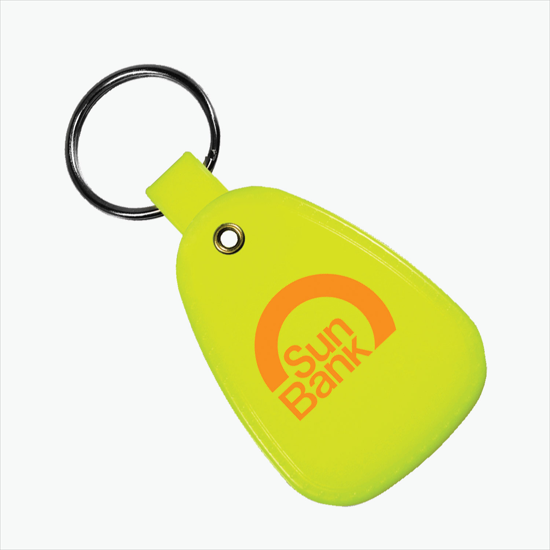 Antimicrobial Western Saddle Key Tag