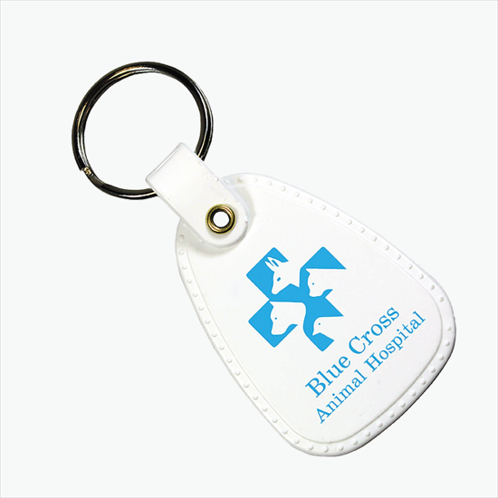 Antimicrobial Western Saddle Key Tag