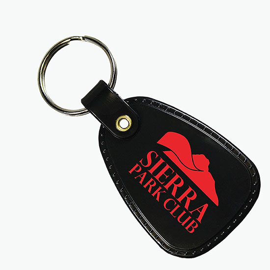 Antimicrobial Western Saddle Key Tag