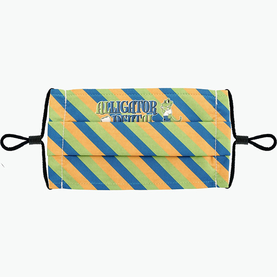 Full Color Single Pleat Face Mask - 2 Ply