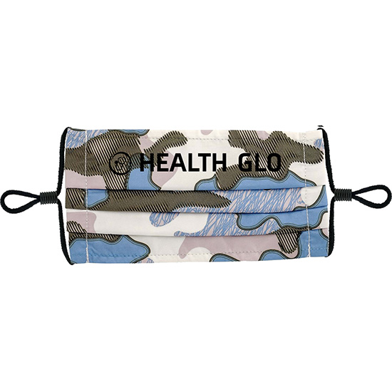 Full Color Pleated Face Mask - 2 Ply