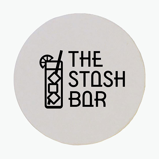40 Pt Paperboard Coaster - Round