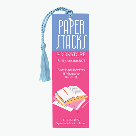 Tassel Bookmark - 1-3/4 x 5-1/2 - 1-Sided