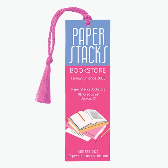 Tassel Bookmark - 1-3/4 x 5-1/2 - 1-Sided