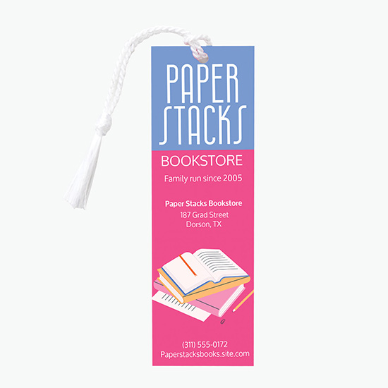 Tassel Bookmark - 1-3/4 x 5-1/2 - 1-Sided