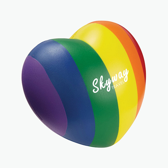 Rainbow Heart Stress Reliever - 24-Hour Production