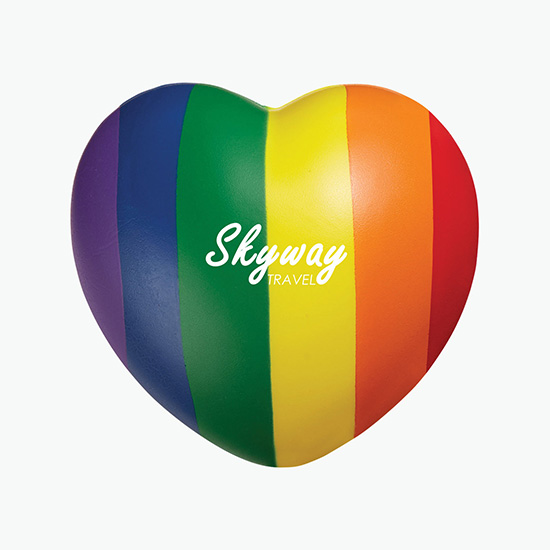 Rainbow Heart Stress Reliever - 24-Hour Production