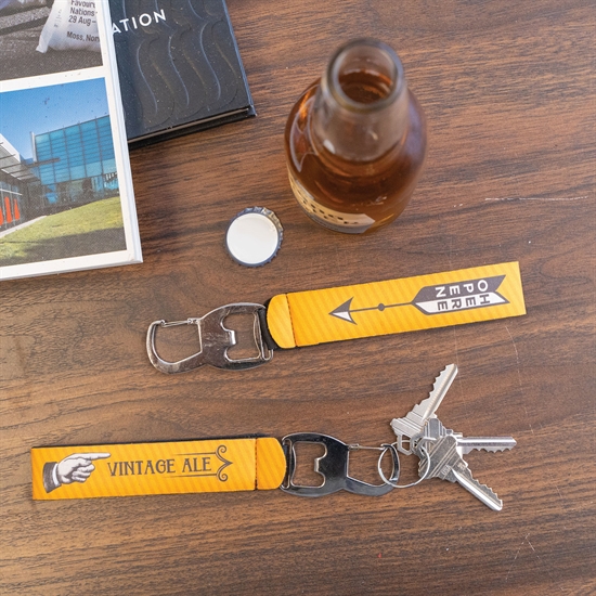 Neoprene Wristband Bottle Opener and Key Holder