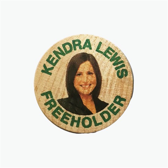 Full Color Wooden Coin - 1-Sided