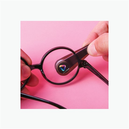 Opty Eye Glass Cleaner Keychain - Full Color