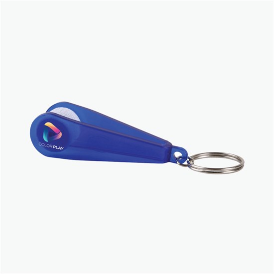 Opty Eye Glass Cleaner Keychain - Full Color