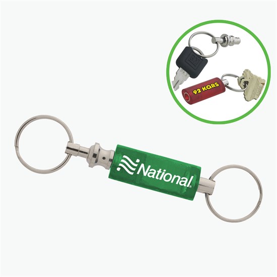 Valet Key Separator Keychain