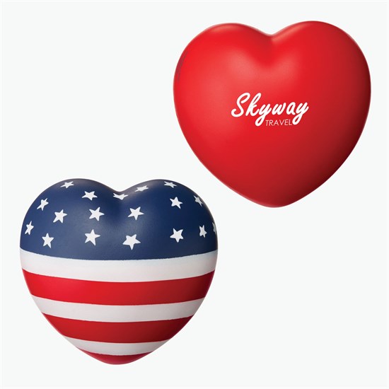 Patriotic Heart Stress Ball - 24-Hour Production