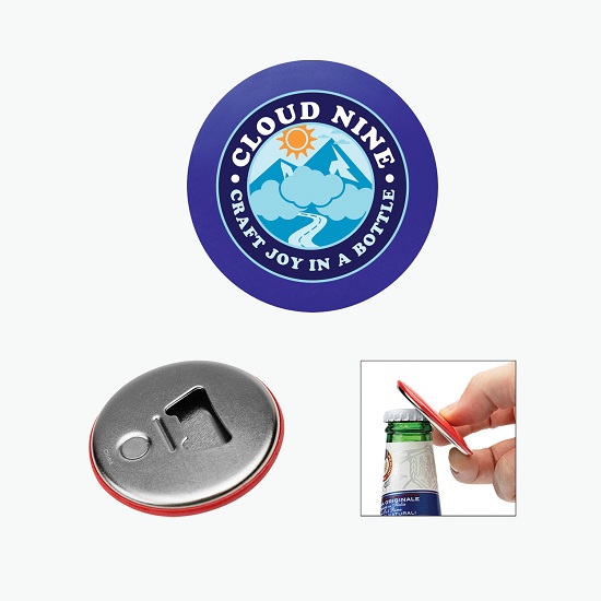 Tin Bottle Opener Magnet - Full Color