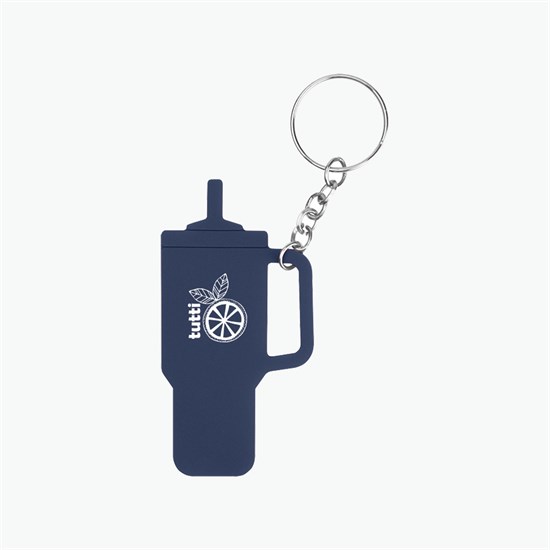 Intrepid Tumbler Shaped Silicone Key Tag - 24-Hour Production