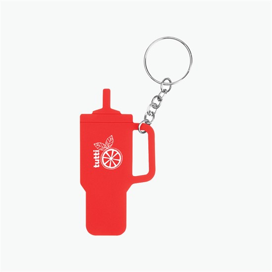 Intrepid Tumbler Shaped Silicone Key Tag