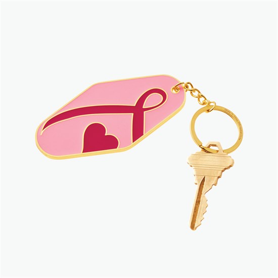 Breast Cancer Event Metal Keychain - 24-Hour Production