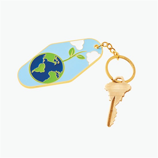 Earth Day Event Metal Keychain