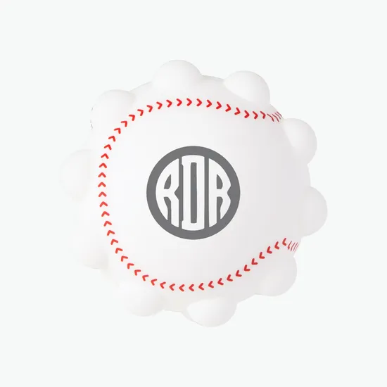 Baseball Push Pop Bubble Stress Reliever - 24-Hour Production