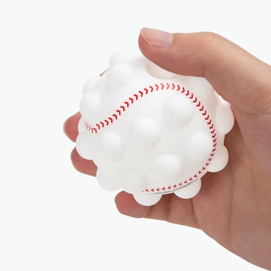 Baseball Push Pop Bubble Stress Reliever
