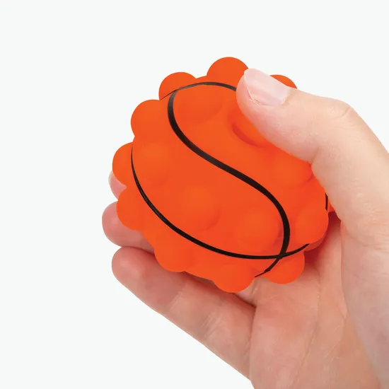 Basketball Push Pop Bubble Stress Reliever
