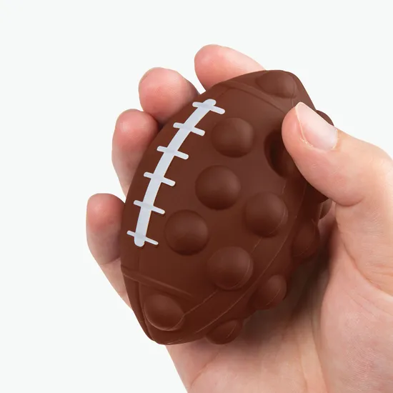 Football Push Pop Bubble Stress Reliever