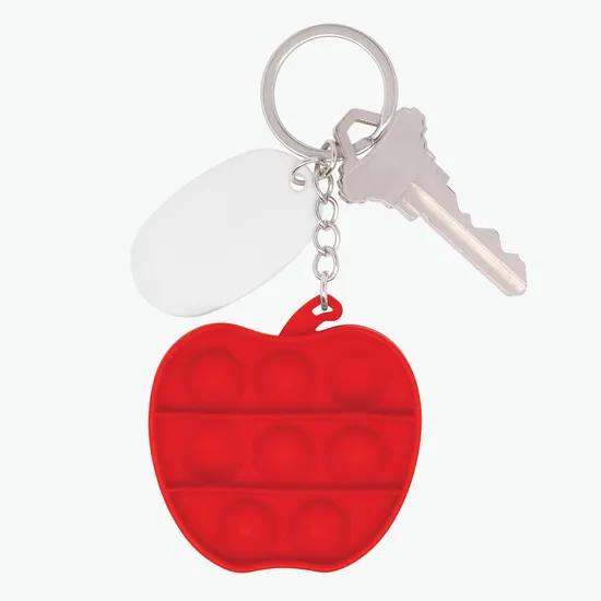 Push Pop Bubble Keychain - Apple