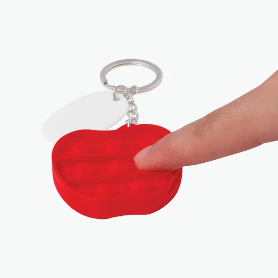 Push Pop Bubble Keychain - Apple