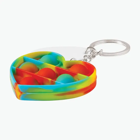 Push Pop Bubble Keychain - Heart