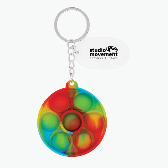 Push Pop Bubble Keychain - Round - 24-Hour Production